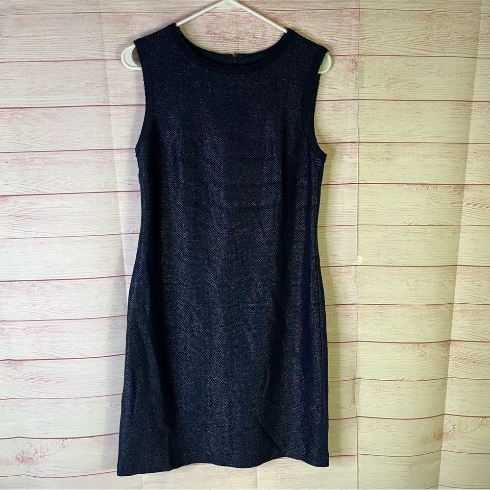 Nicole Miller‎ Arteleir Navy Blue Sleeveless Dress Size 8